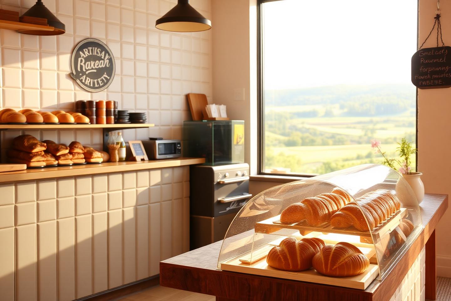 Bäckerei am Morgen