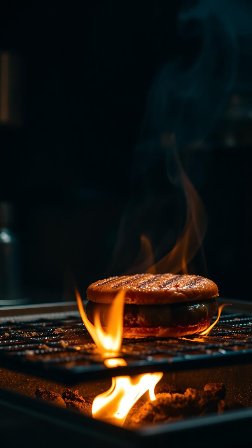 Burger auf dem Grill