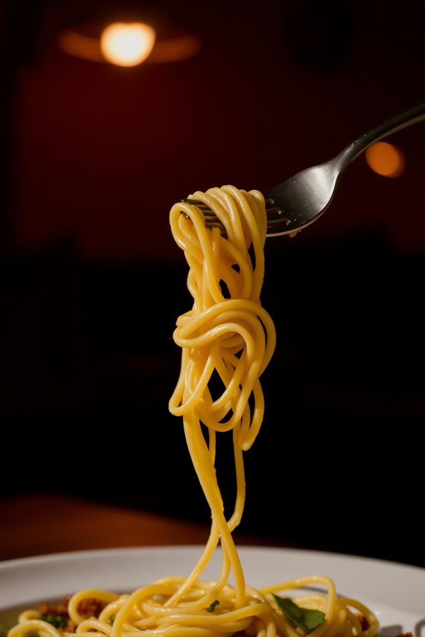 Pasta frisch aus der Pfanne
