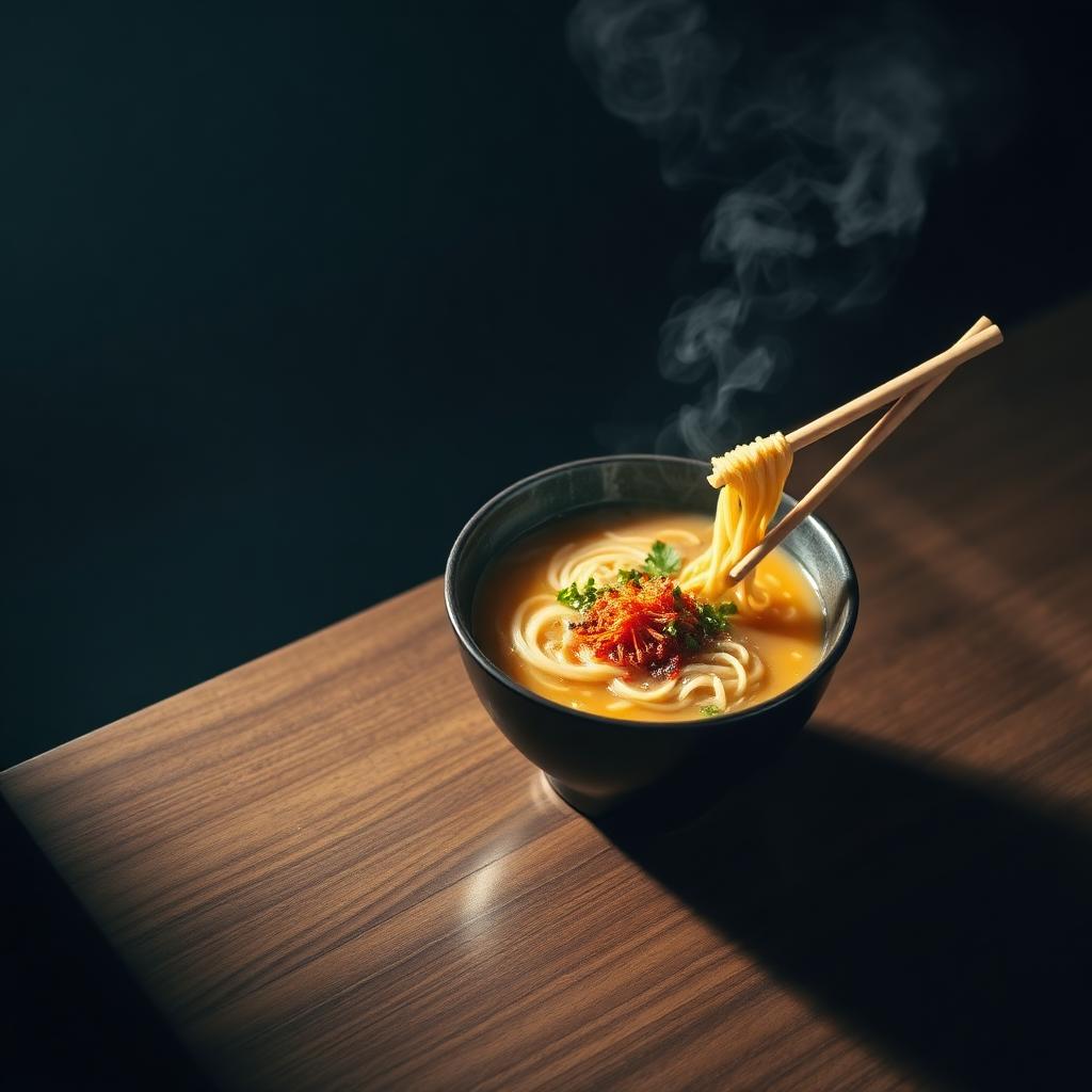Ramen mit Dampf