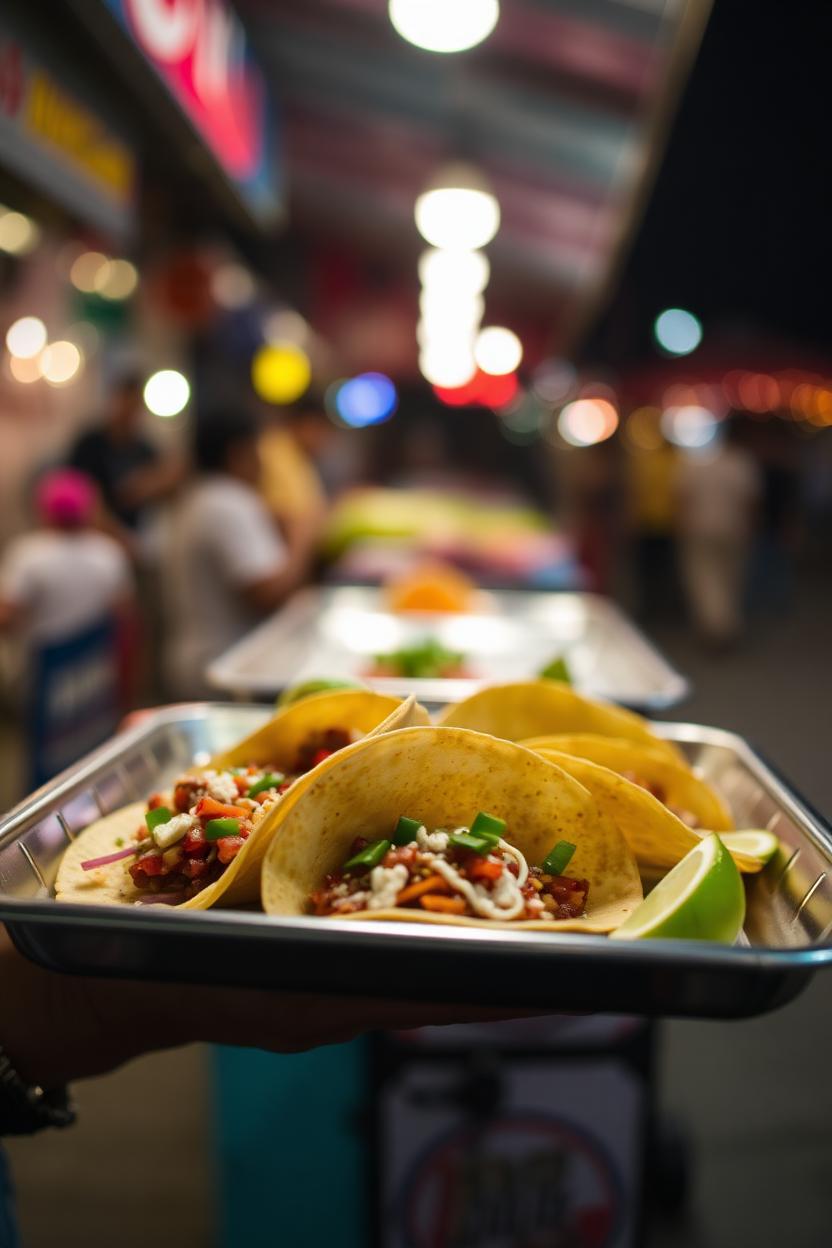 Tacos im Nachtmarkt